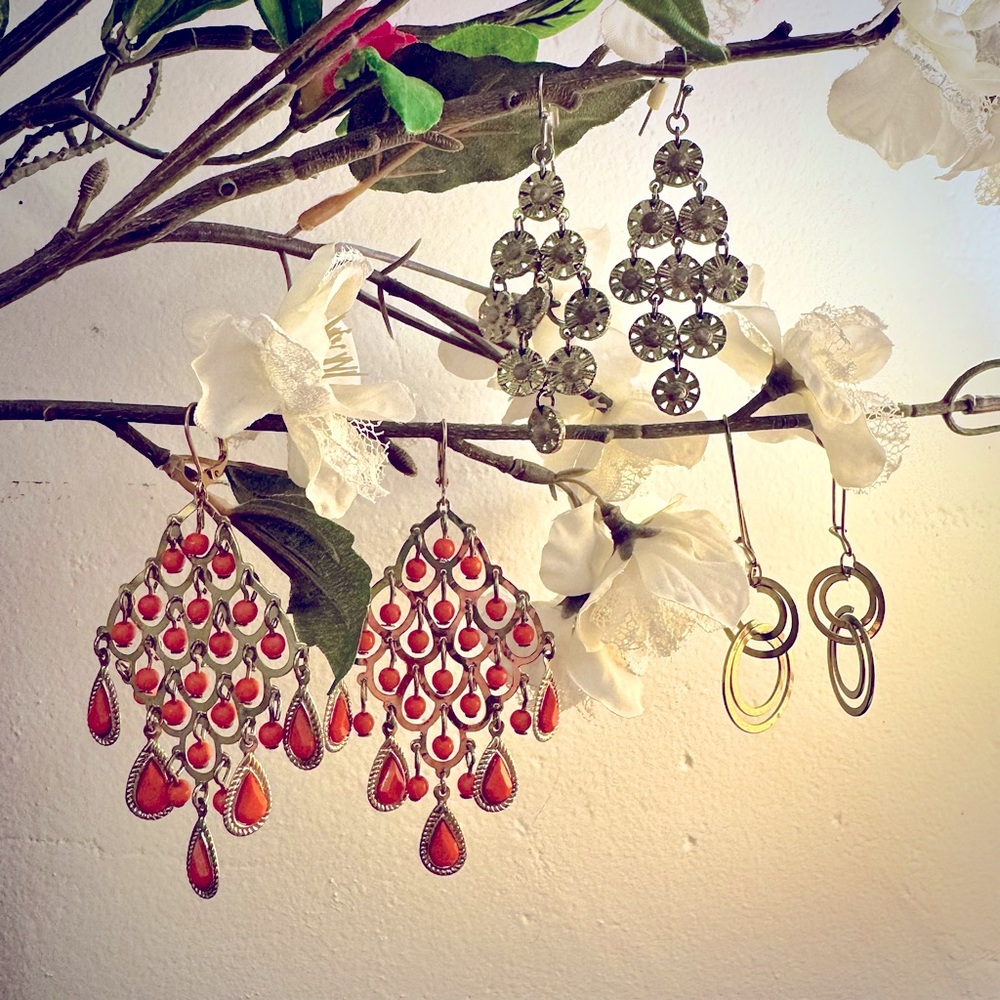 3 pairs of Boho Dangle Earrings